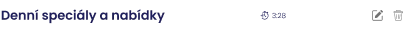 Denní speciály a nabídky