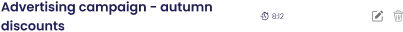 Advertising campaign - autumn discounts